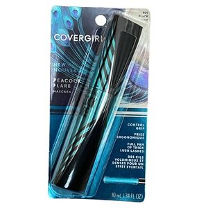 (Lot of 3) COVERGIRL Peacock Flare Mascara, 805 Black Noir .34 FL OZ